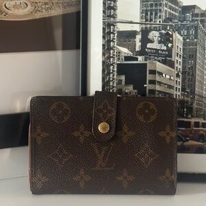 Louis Vuitton Vintage Monogram French Purse Kiss-lock Wallet